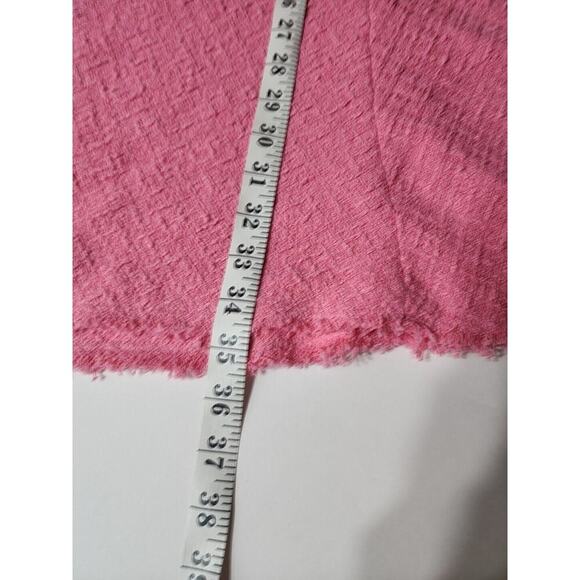 ZARA Barbie Pink Maxi Textured Flared Hem Tweed Skirt Blogger Fav Size XXL - Picture 6 of 9